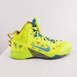 Nike hyperfuse neon yellow shoes size 11.5